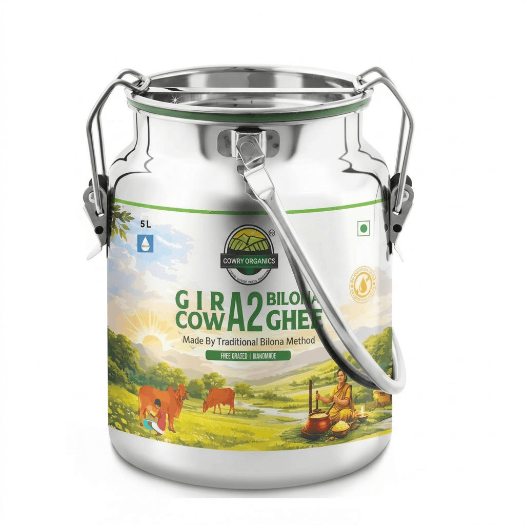 Gir Cow A2 Ghee - Made From Curd 5L thumbnail