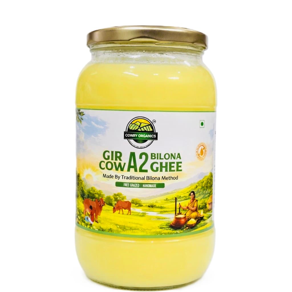 Gir Cow A2 Ghee - Made From Curd 1 Litre